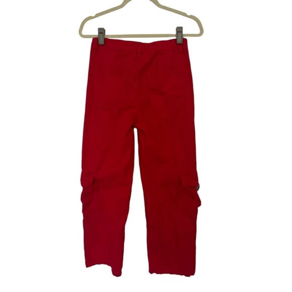 Princess Polly SZ 4 red cargo pants - Picture 2 of 4